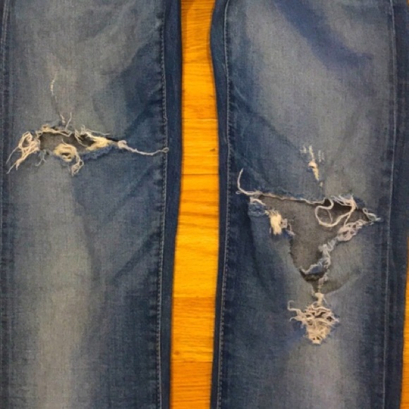 DENIM & SUPPLY Ralph Lauren RIPPED Low Slim Jeans - Picture 7 of 16